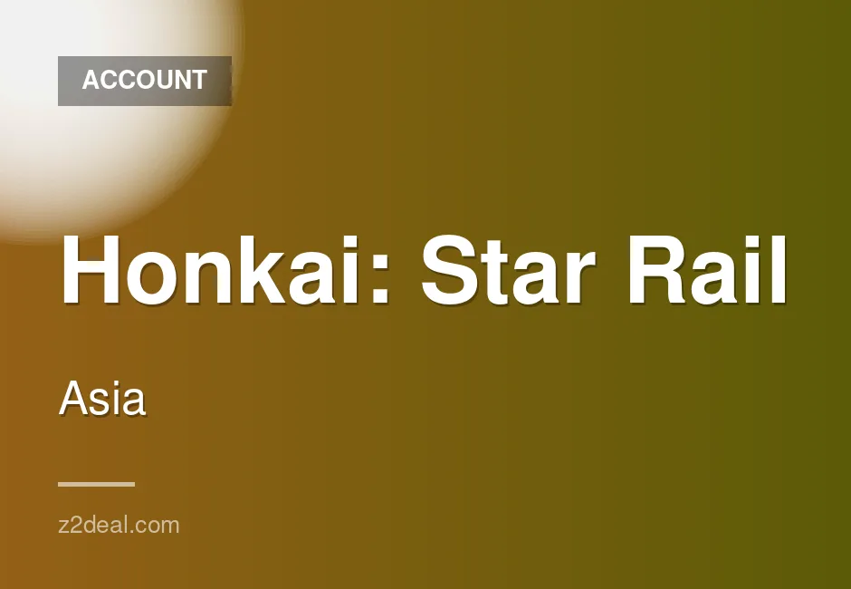 Honkai: Star Rail account for Asia server on international marketplace