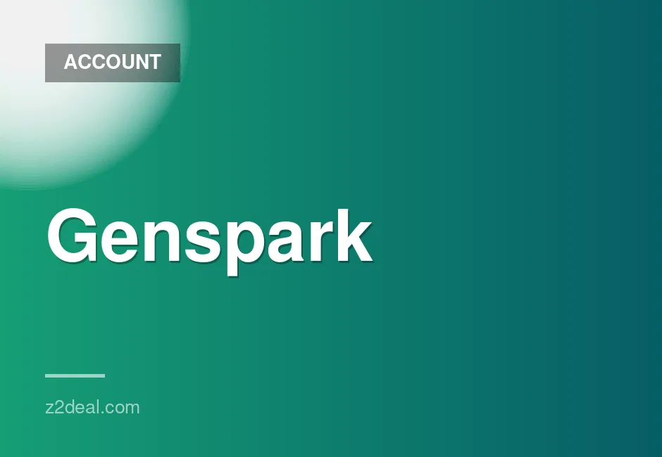 Genspark AI Plus Subscription $24.99 | 10,000 Credits Private Account | 1 Month Warranty