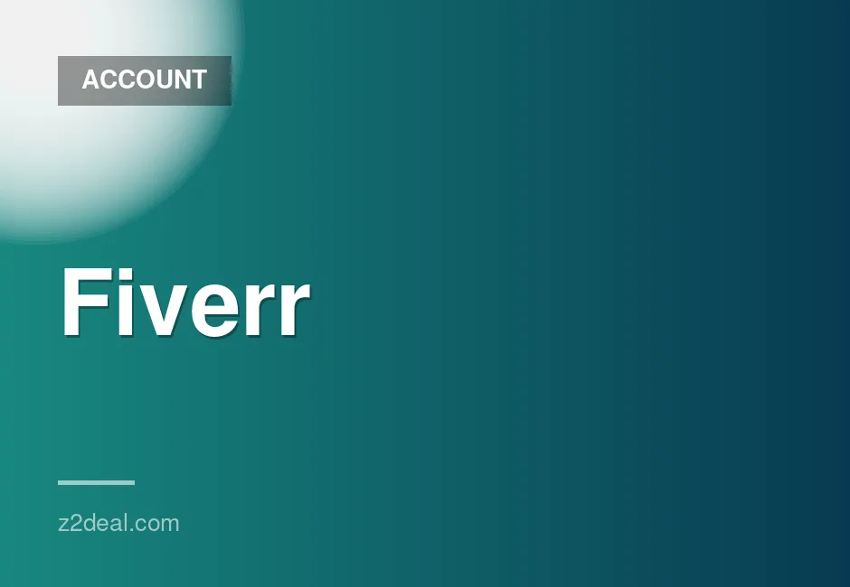 Verified aged Fiverr accounts (1-6 months) for sale