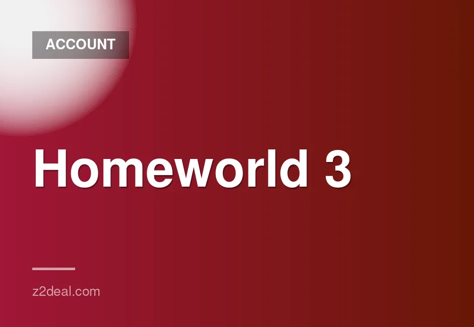 Homeworld 3 Fleet Command Edition Steam Account with Zero Playtime and Fast Delivery