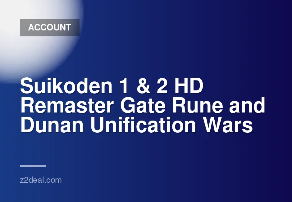 Suikoden I & II HD Remaster digital game for Nintendo Switch