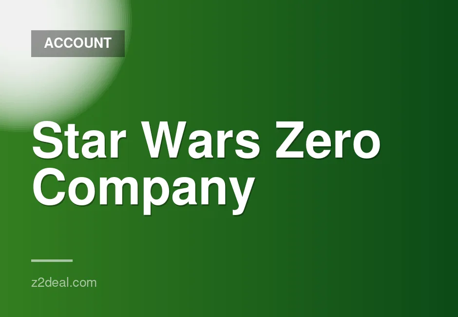Star Wars Zero Company Fresh Steam Account with Full Access and 0 Hours Played