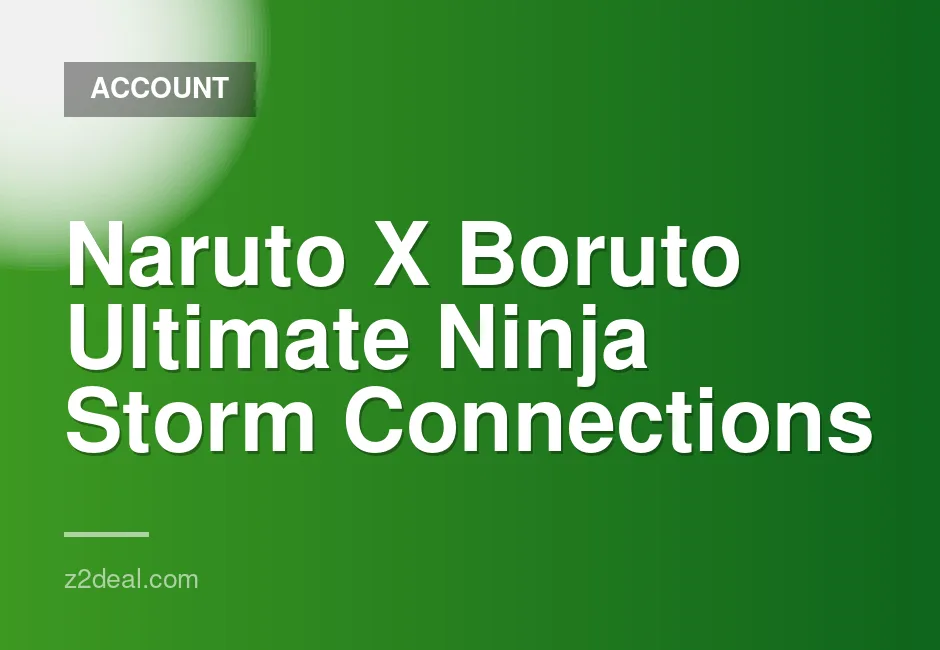 PS4 Naruto X Boruto Ultimate Ninja Storm Connections Account for Sale