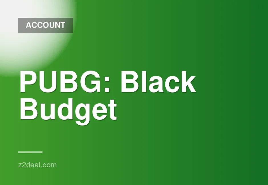 PUBG Black Budget Playtest Steam Account for Sale