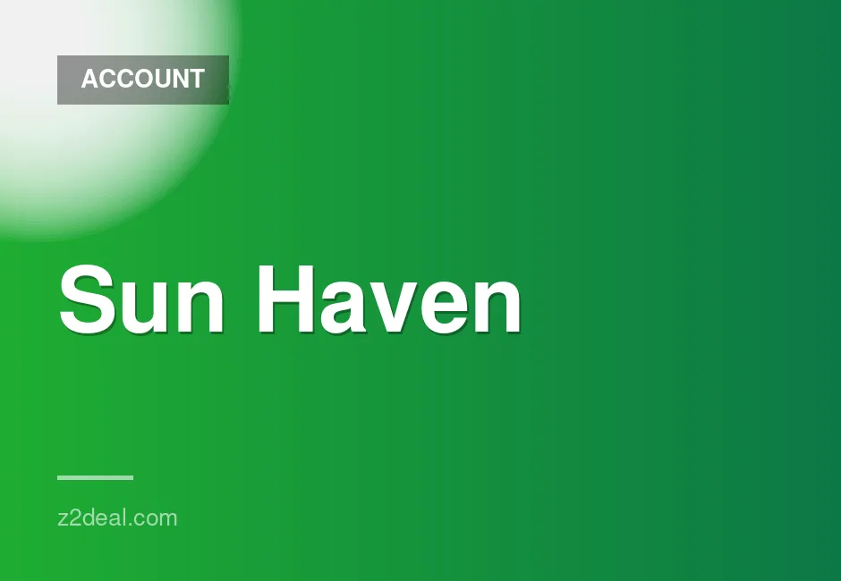 New Steam Account for Sun Haven with Zero Hours Played and Customizable Data, Fast Delivery