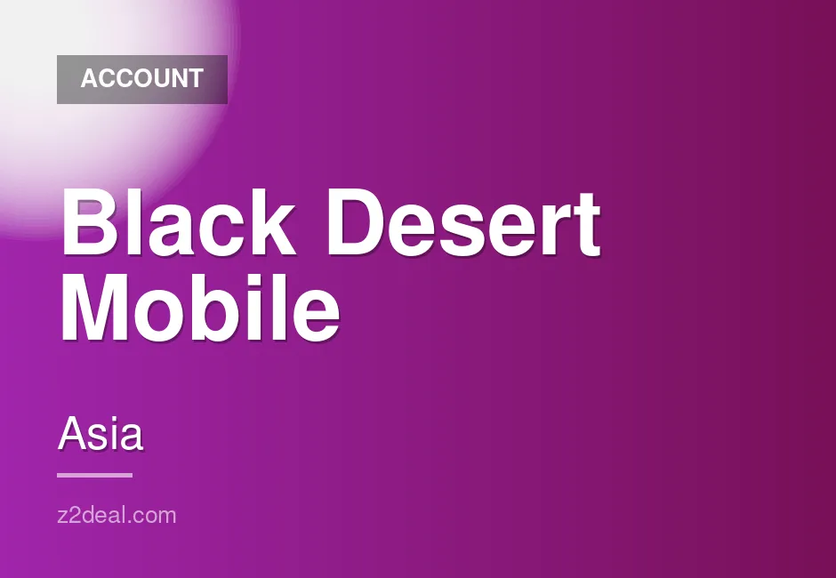 Black Desert Mobile Asia Server Valencia Account with 95k CP