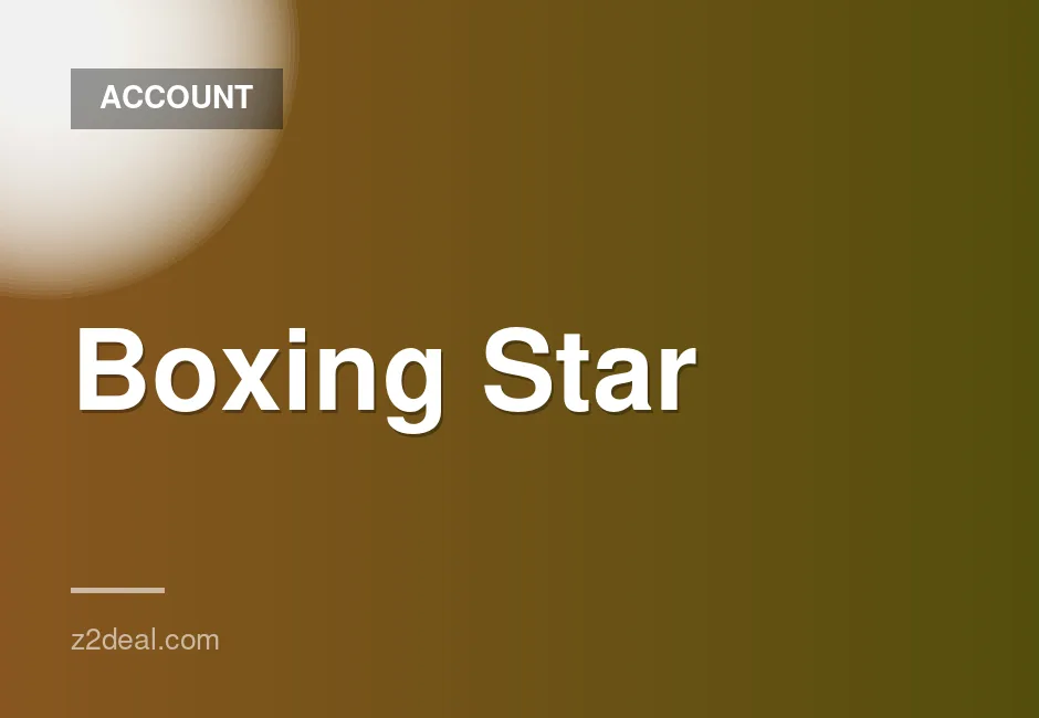 Boxing Star account featuring 850 gold coins available for sale