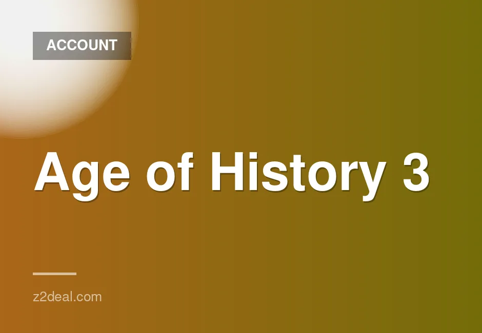 Age of History 3 Game Account with Gift Bonus