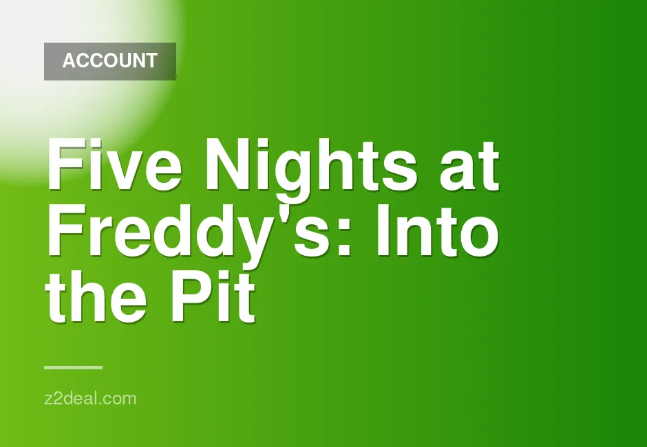 PS5 K1 Account for Five Nights at Freddy's Into the Pit Digital Game