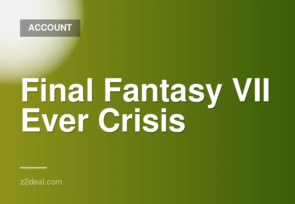 PS5 K2 Account for Crisis Core Final Fantasy VII Reunion Digital Game