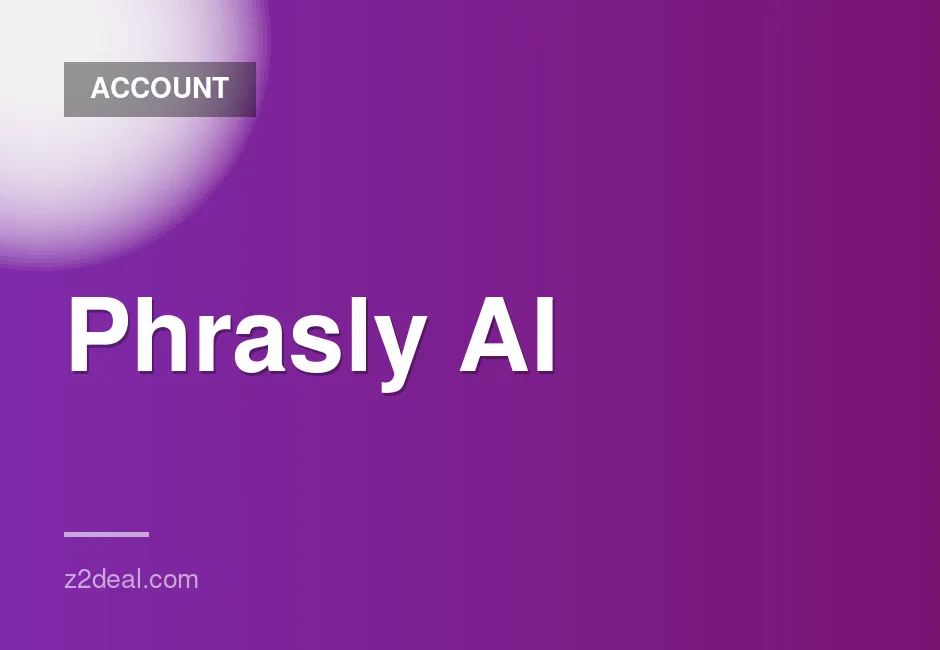 Phrasly AI Unlimited Monthly Plan - Shared Account with Warranty