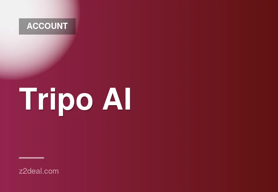 Tripo Pro Plan - 12000 Credits - Private Account - 1 Month Access