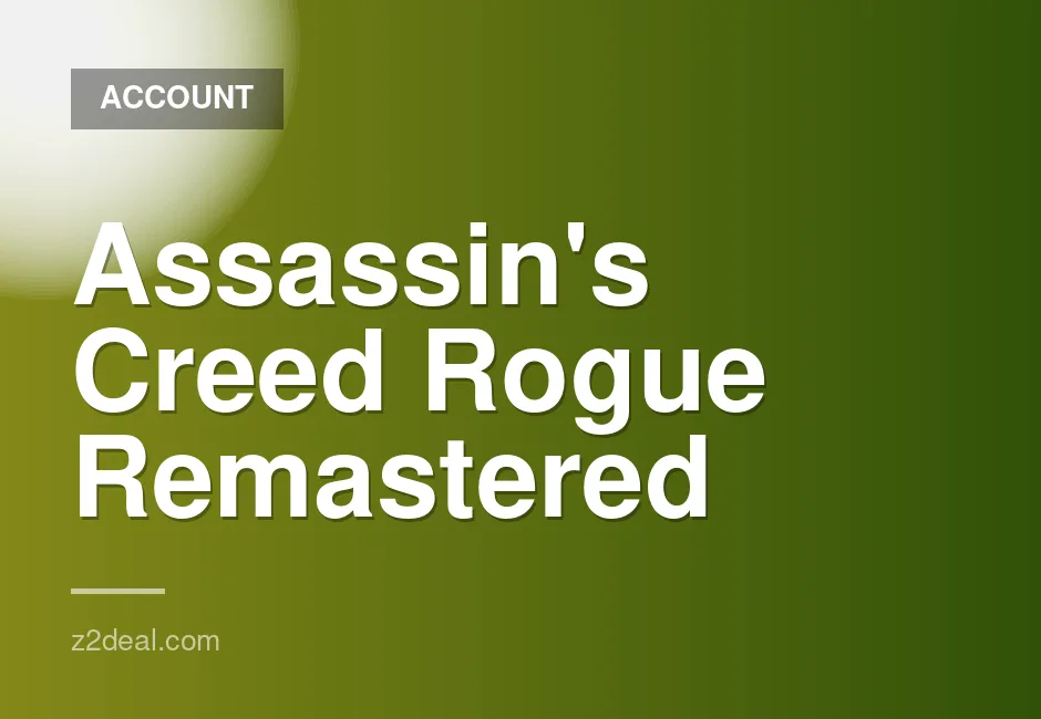 Assassin's Creed Rogue Remastered UPLAY account with full access and warranty, quick delivery