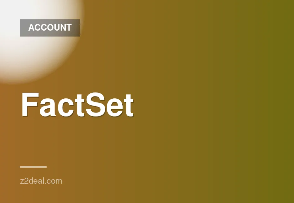One Month Premium Access to FactSet Workstation with Dedicated Seat and Private IP