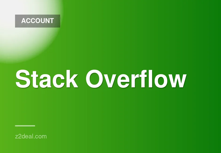 Verified Stack Overflow accounts with email access, EU IP registration included