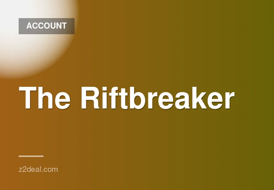 New Steam account for The Riftbreaker, 0 hours played, editable data, quick delivery