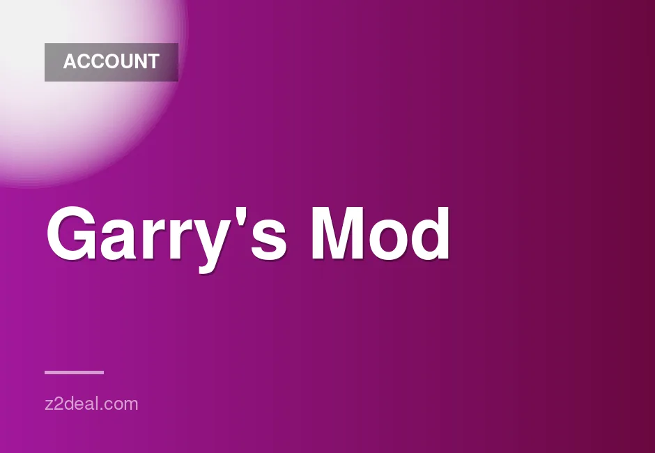 Garry's Mod Steam Account with Instant Delivery and Free Game of Your Choice