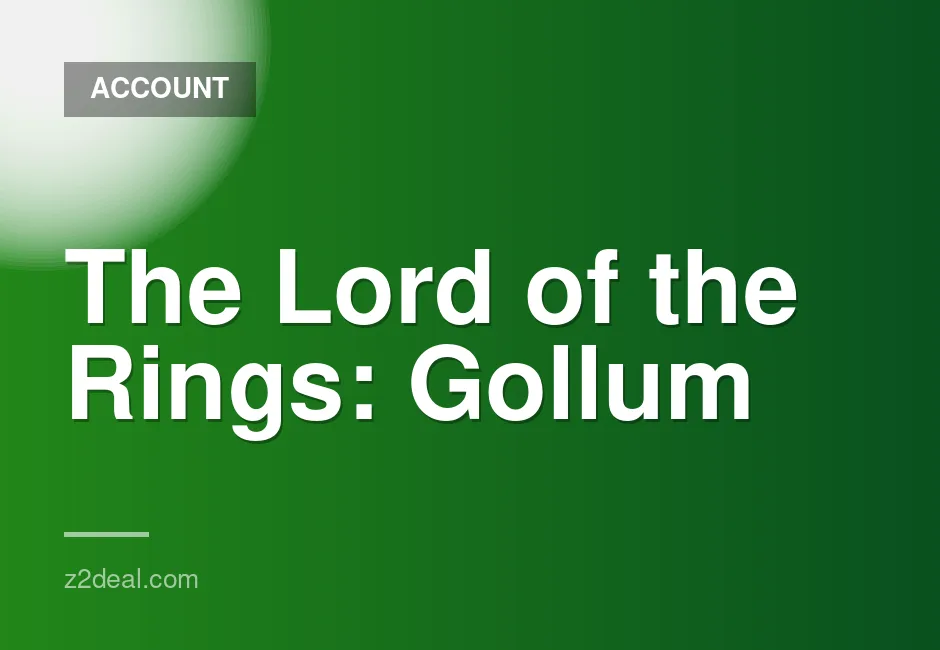 The Lord of the Rings: Gollum Steam Account with Full Access and Zero Playtime