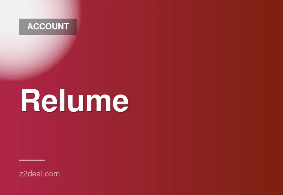 Relume Starter Plan for $26 with Private Account and 1 Month Warranty