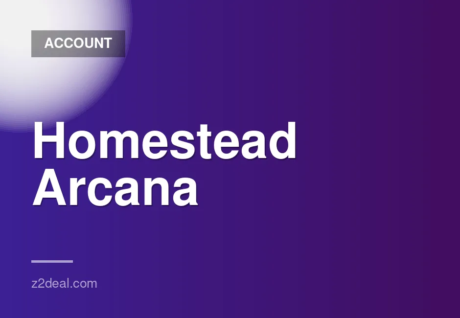 New Steam Account for Homestead Arcana with 0 Hours Played and Data Change Option