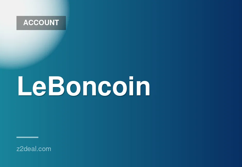 Quick delivery for new Leboncoin account available