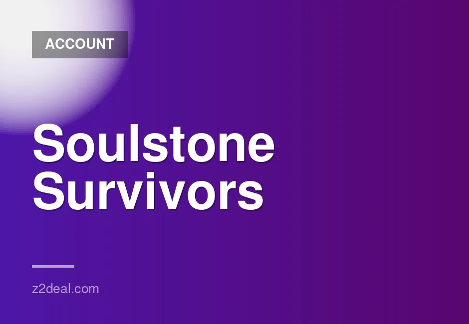 New Steam account for Soulstone Survivors, 0 hours played, data change available, quick delivery