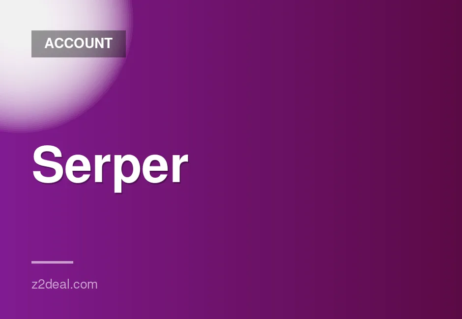 Serper.dev account with 2500 API credits, private key included, instant delivery