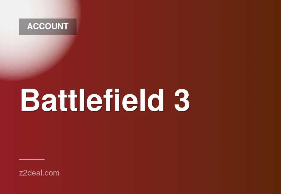 Battlefield 3 PC account with EA Origin and 1000 points for full access