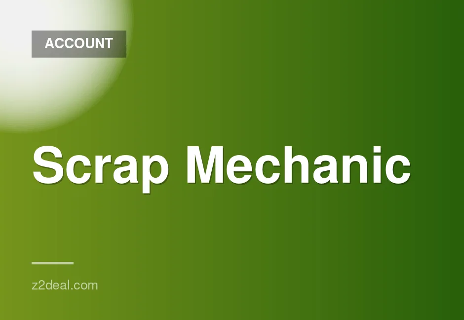 New Steam Account for Scrap Mechanic - 0 Hours Played, Data Changeable, Quick Delivery