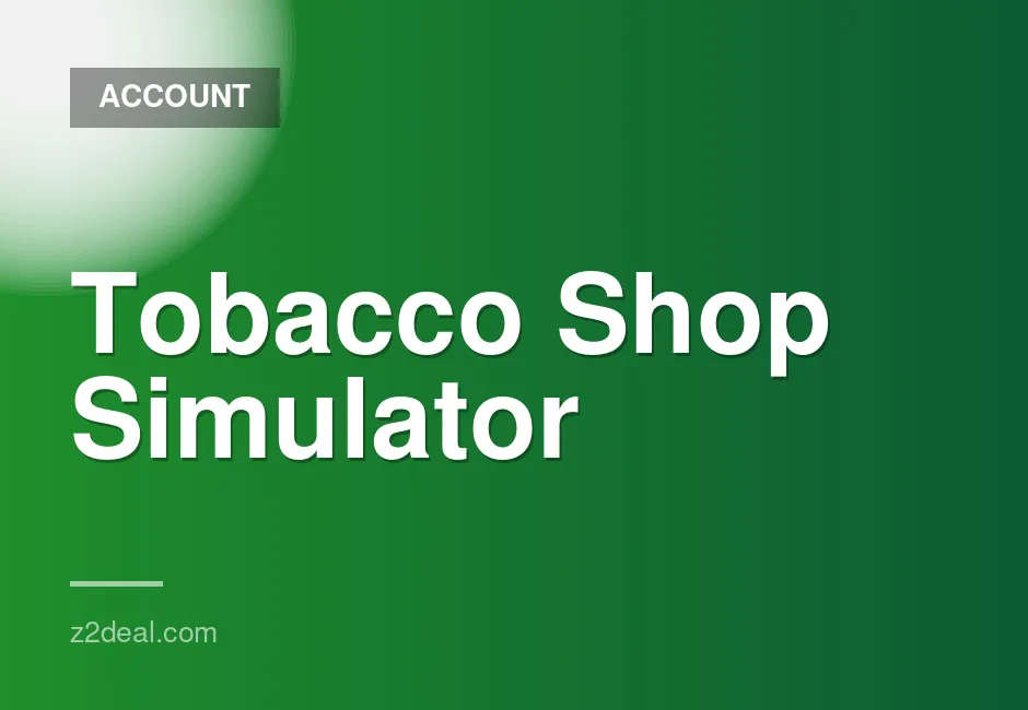 Tobacco Shop Management Game Account for Sale