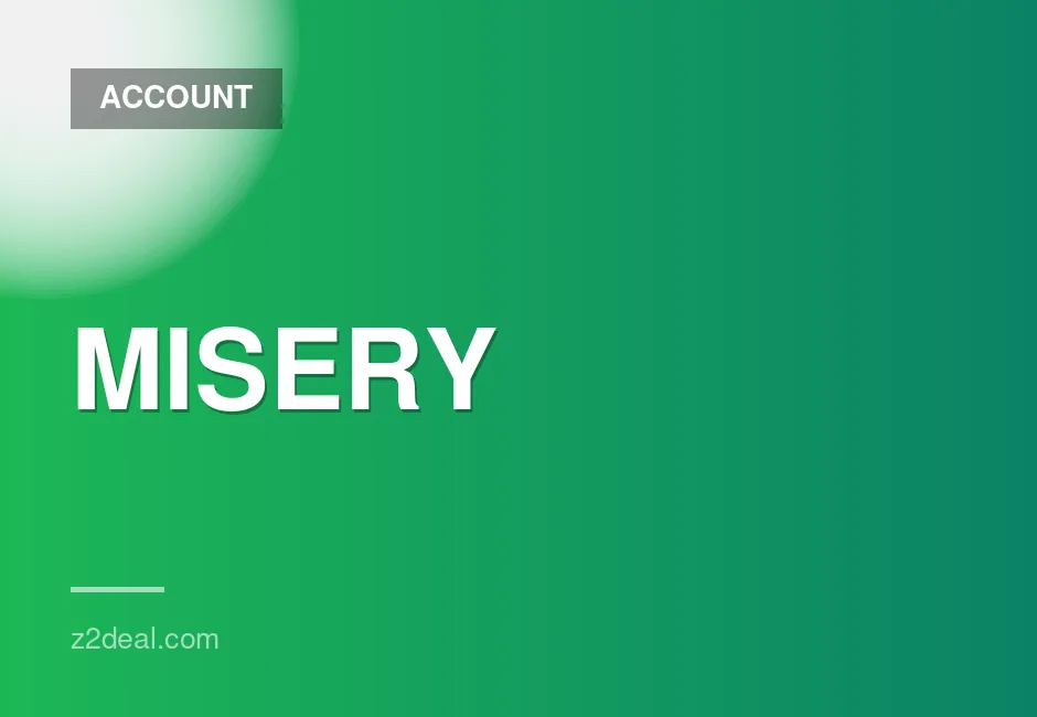 MISERY Game Account with Gift Card