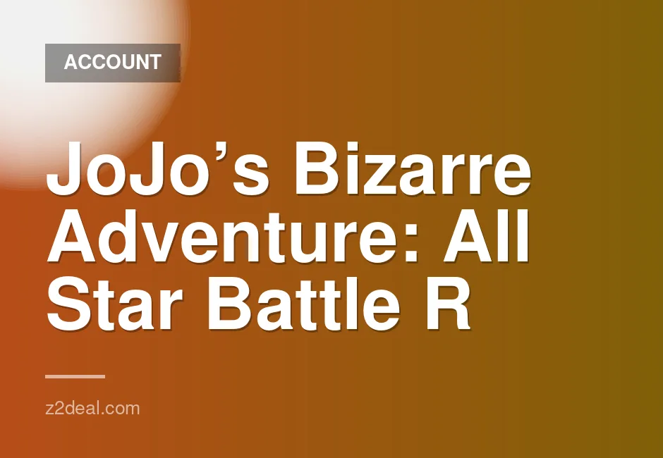 JoJo’s Bizarre Adventure: All Star Battle R Full Game Account for PS4 and PS5