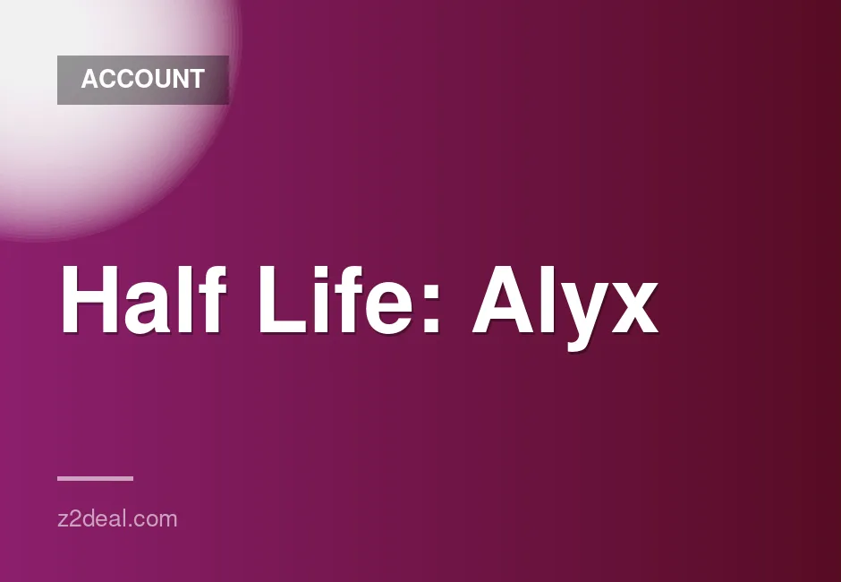 Half Life: Alyx Steam Account at the Best Price Available