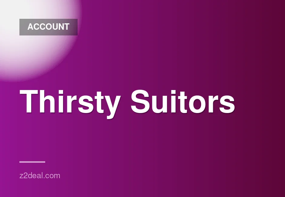 New Steam account for Thirsty Suitors with 0 hours played, data change available, quick delivery