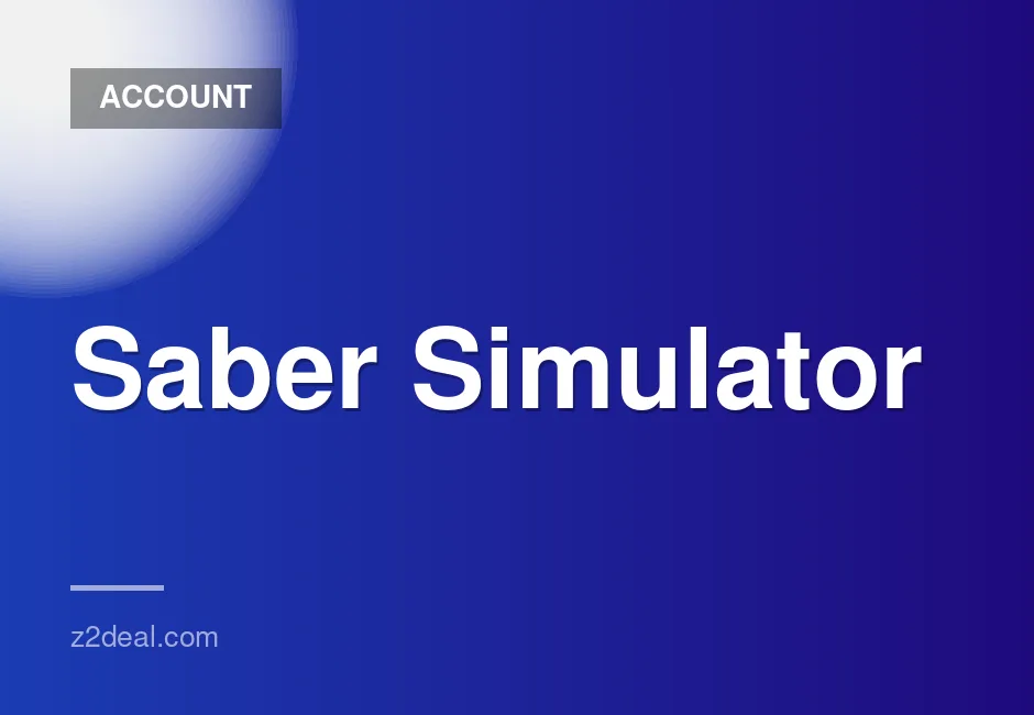 Saber Simulator Starter Account with 3-Month Warranty - Save $241