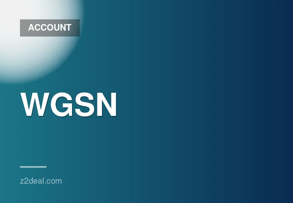 WGSN shared account for 1 month access
