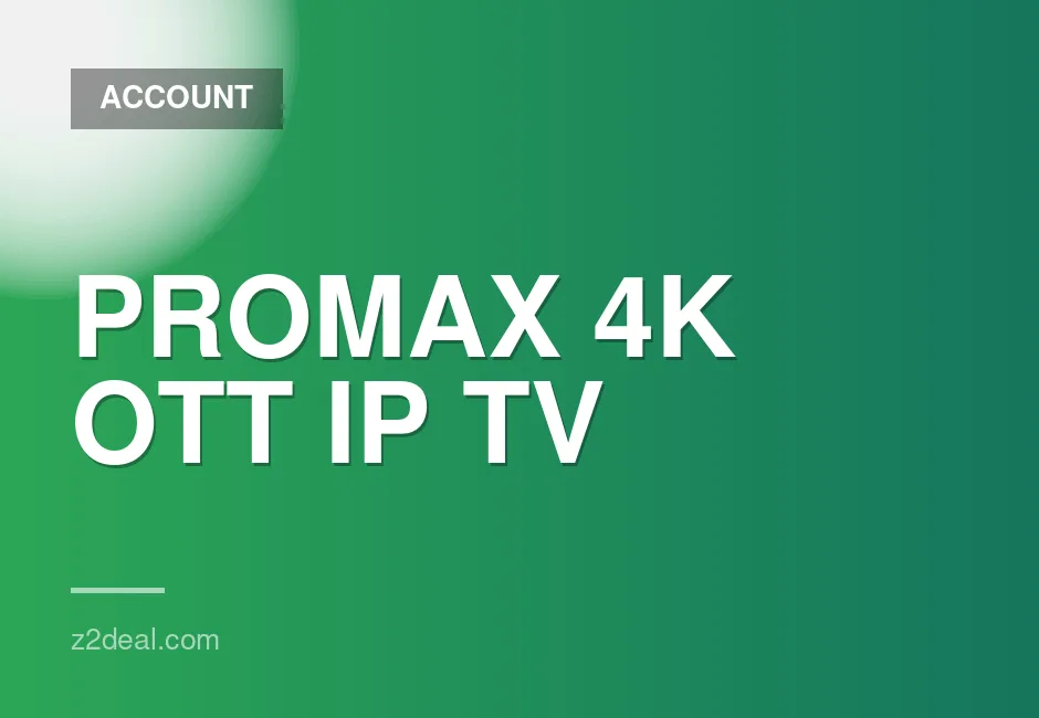 12-Month Private Subscription for Promax 4K OTT IPTV - Worldwide Access