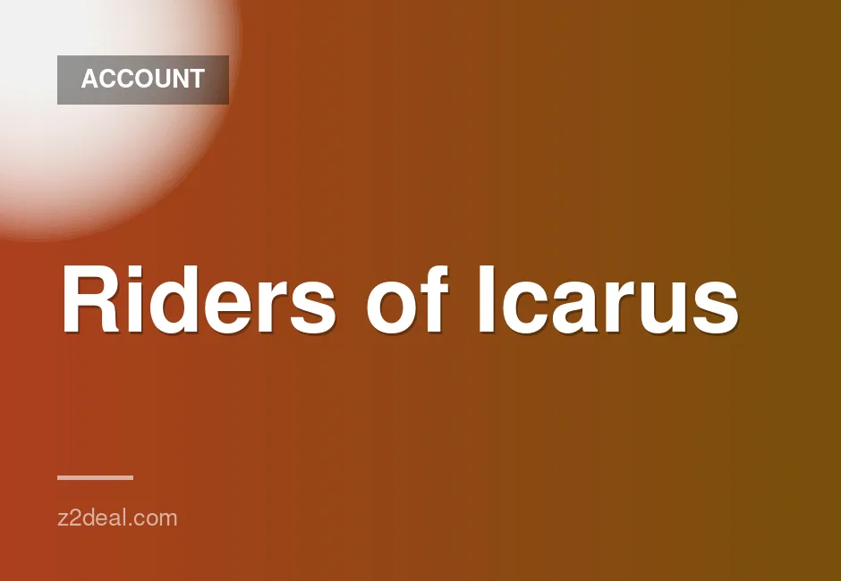 New Steam account for Riders of Icarus with zero playtime available