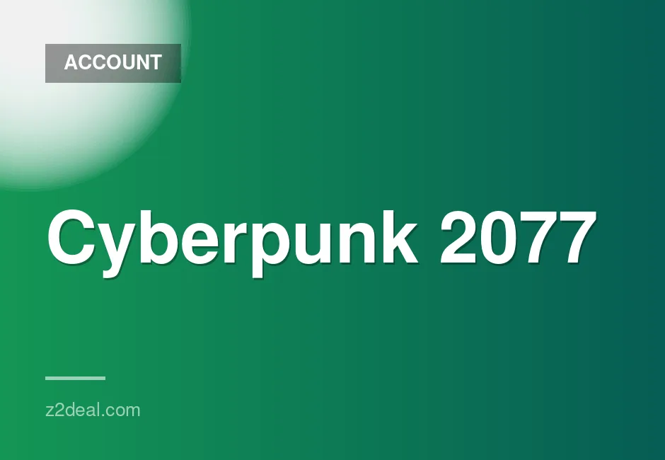 Cyberpunk 2077 Steam Account with No Playtime and Data Change Option, Quick Delivery