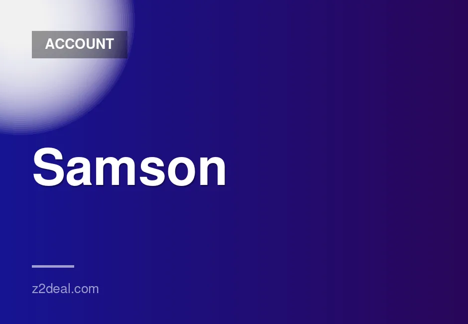 Samson Account with Game Gift Included