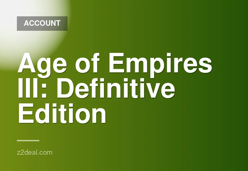 Age of Empires III Definitive Edition Premium Account with Warranty