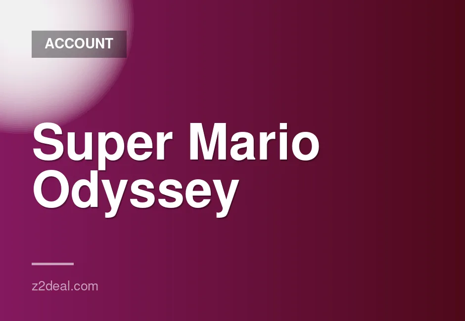 Digital copy of Super Mario Odyssey for Nintendo Switch with account details