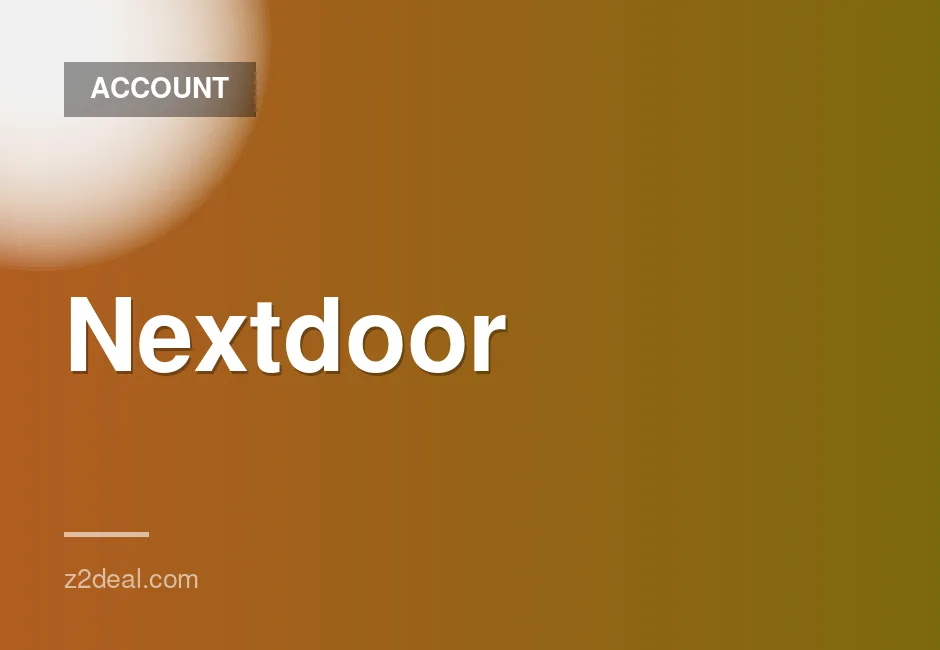 Verified Nextdoor Accounts for Sale - Reliable and Quick Delivery