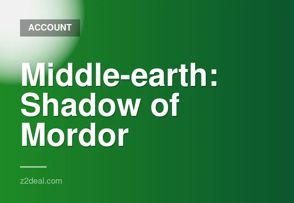 Middle-earth: Shadow of Mordor Steam Account - Worldwide Access