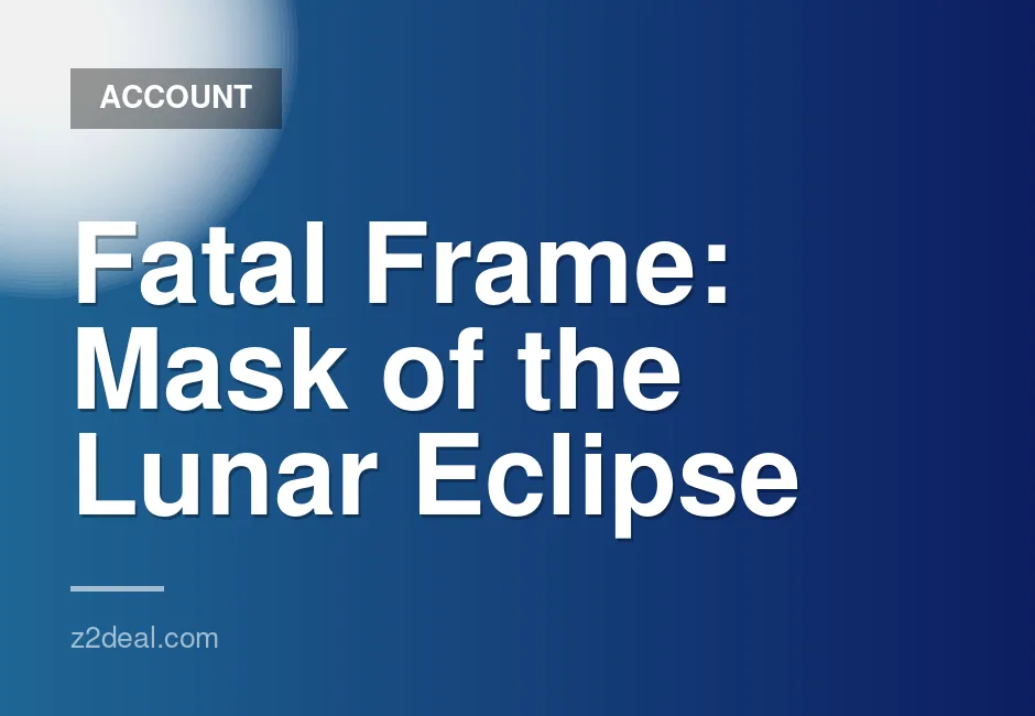 PS5 K2 Account for Fatal Frame: Mask of the Lunar Eclipse Digital Game