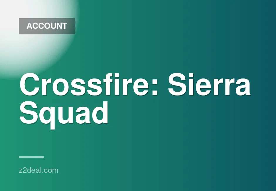 PS5 K1 Account for Crossfire: Sierra Squad Digital Game