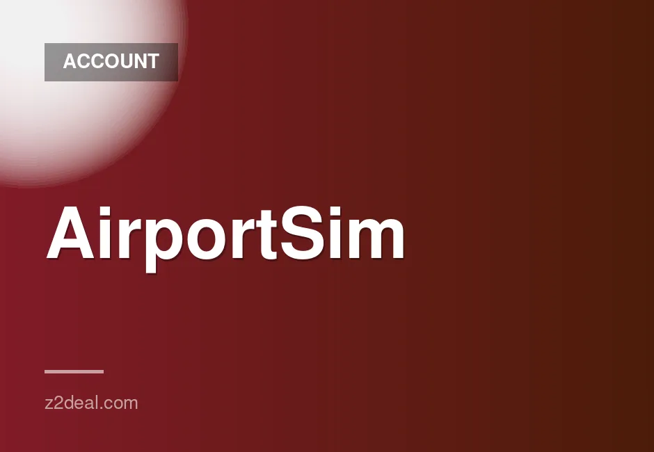 New Steam Account for AirportSim with 0 hours played, data changeable, quick delivery