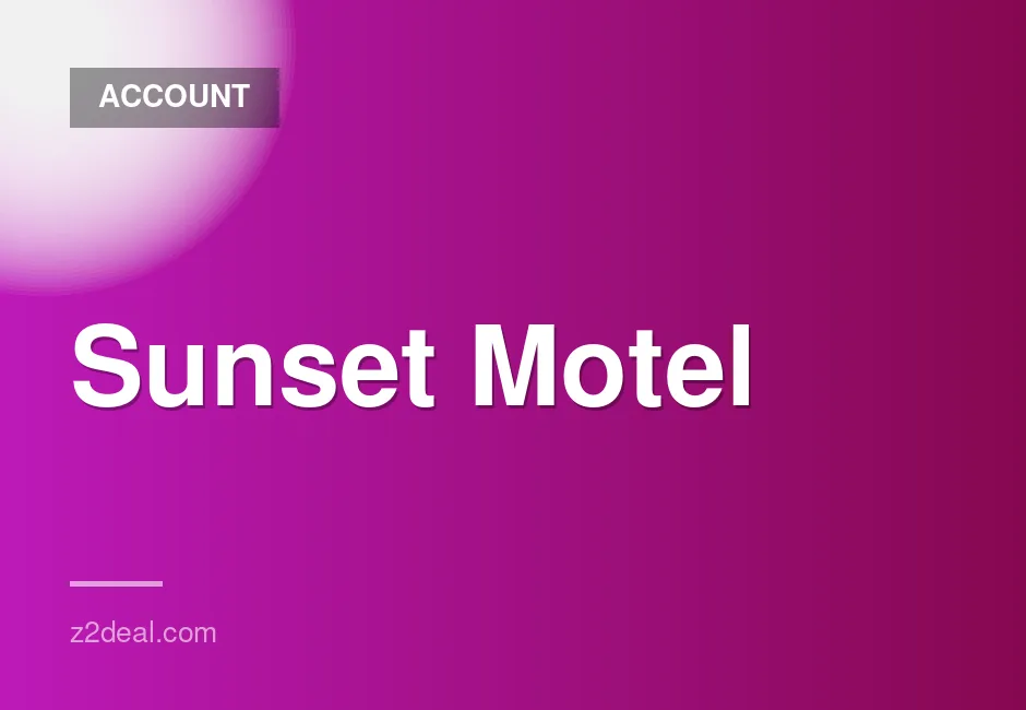 Sunset Motel Game Account for Sale - Secure buyer protection Available