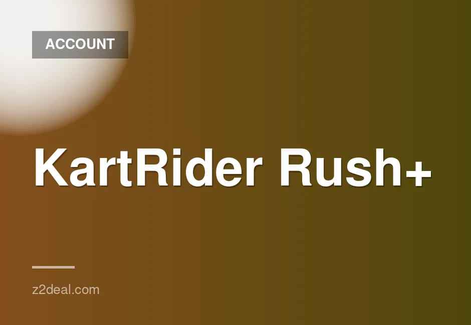 Nexon KartRider Rush+ New Account for Taiwan Server with Full Access and Guarantee