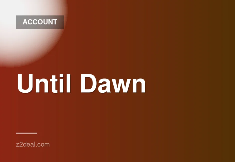Until Dawn Steam Game Account for Worldwide Access